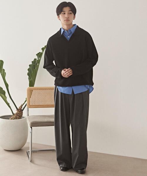 LUCY(ルーシー)の「LUCY/【26年春新作】スキッパーニットポロ(ニット/セーター・メンズ・ブラック/グレー・LARGE/MEDIUM)」の21枚目の写真