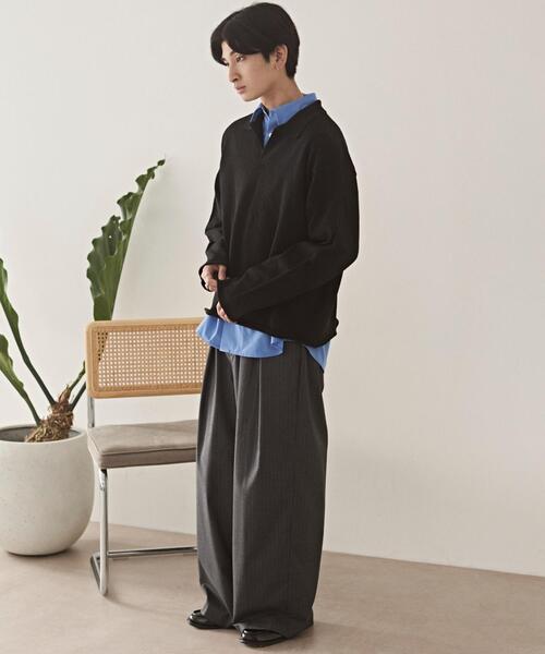 LUCY(ルーシー)の「LUCY/【26年春新作】スキッパーニットポロ(ニット/セーター・メンズ・ブラック/グレー・LARGE/MEDIUM)」の22枚目の写真