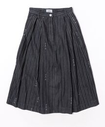 Vivienne Westwood | ＬＯＧＯ　ＳＴＲＩＰＥ　ＪＱ　ＤＥＮＩＭ　ワイドスカート(スカート)