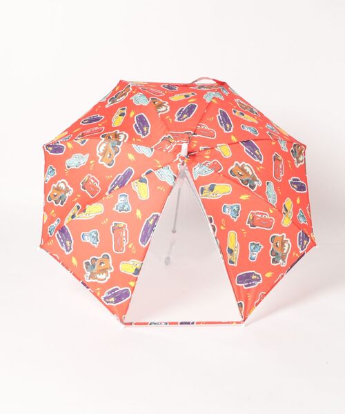 Disney(ディズニー)の「ディズニー キャラクター 傘 1213(長傘・キッズ・ホワイト/レッド系9/チェリーピンク・ONE SIZE)」の9枚目の写真