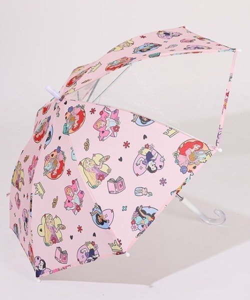 Disney(ディズニー)の「ディズニー キャラクター 傘 1213(長傘・キッズ・ホワイト/レッド系9/チェリーピンク・ONE SIZE)」の3枚目の写真
