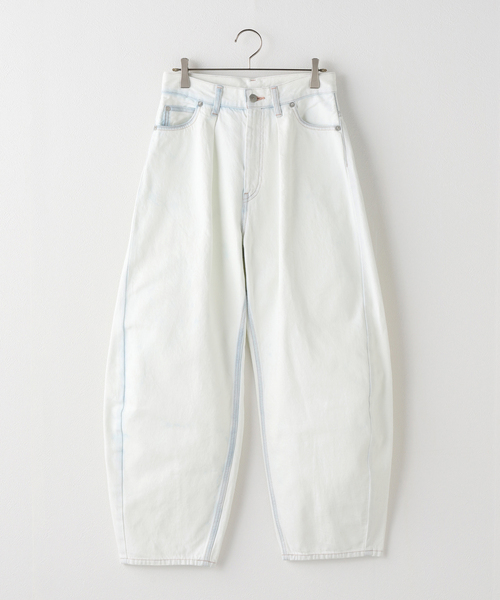 CURRENTAGE（カレンテージ）の「CURRENTAGE/カレンテージ ブリーチ デニム A2561FP502（デニムパンツ・レディース・ホワイト・MEDIUM/SMALL）」の4枚目の写真