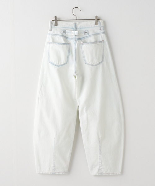 CURRENTAGE（カレンテージ）の「CURRENTAGE/カレンテージ ブリーチ デニム A2561FP502（デニムパンツ・レディース・ホワイト・MEDIUM/SMALL）」の5枚目の写真