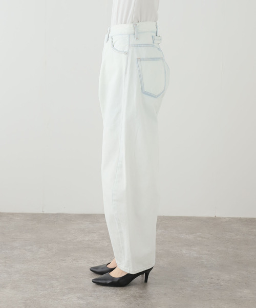 CURRENTAGE（カレンテージ）の「CURRENTAGE/カレンテージ ブリーチ デニム A2561FP502（デニムパンツ・レディース・ホワイト・MEDIUM/SMALL）」の15枚目の写真