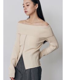 MURUA | オフショルダーケーブルニット(ニット/セーター)