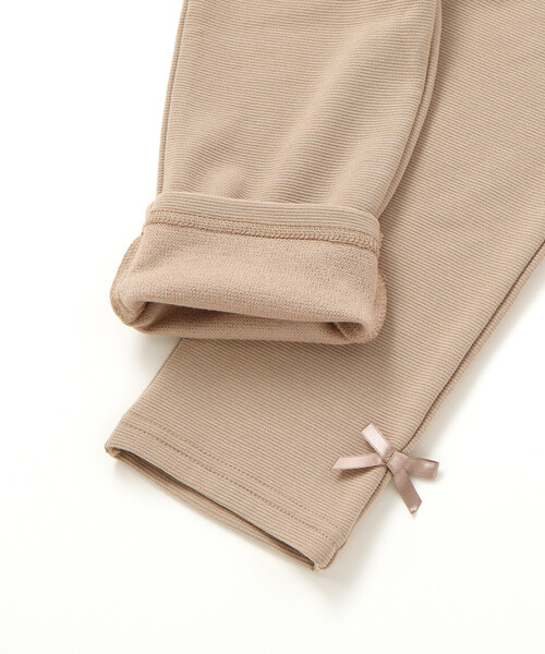 BeBe（ベベ）の「【抗菌防臭】ミラノリブリボン付き8分丈クロップドパンツ(90~130cm)（その他パンツ・キッズ・ピンク/ネイビー/ベージュ・XS/M/S/L）」の18枚目の写真