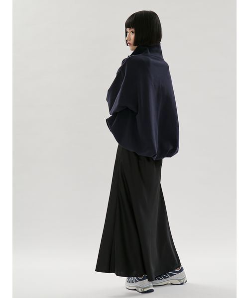 emmi（エミ）の「【em】ハーフジップスウェット【セットアップ対応】（スウェット・レディース・ホワイト/ネイビー・F）」の11枚目の写真