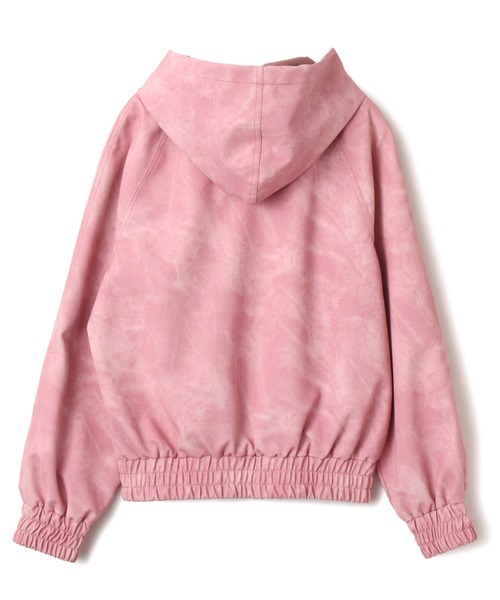 atmos pink(アトモスピンク)の「atmos pink Faux Leather Hoodie Jacket / アトモス ピンク フォー レザー フーディー ジャケット(その他アウター・レディース・チャコール/ピンク・FREE)」の10枚目の写真