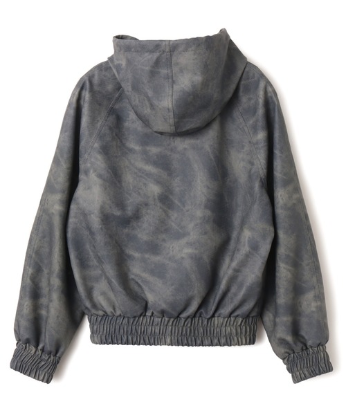 atmos pink(アトモスピンク)の「atmos pink Faux Leather Hoodie Jacket / アトモス ピンク フォー レザー フーディー ジャケット(その他アウター・レディース・チャコール/ピンク・FREE)」の20枚目の写真