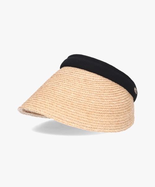 milsa（ミルサ）の「milsa Raffia VISOR / ミルサ（サンバイザー・レディース・ブラック/ベージュ/ベージュ×ブラック・FREE）」の3枚目の写真