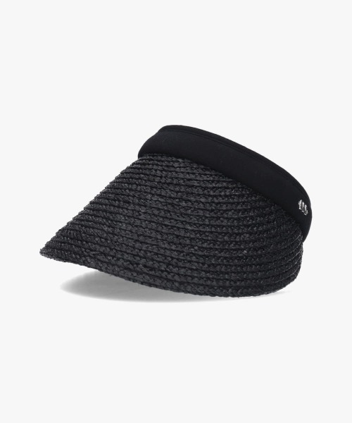 milsa（ミルサ）の「milsa Raffia VISOR / ミルサ（サンバイザー・レディース・ブラック/ベージュ/ベージュ×ブラック・FREE）」の7枚目の写真