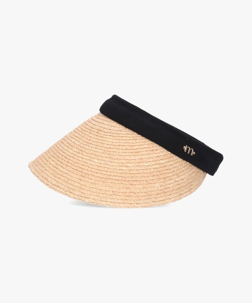 milsa（ミルサ）の「milsa Raffia VISOR / ミルサ（サンバイザー・レディース・ブラック/ベージュ/ベージュ×ブラック・FREE）」の4枚目の写真