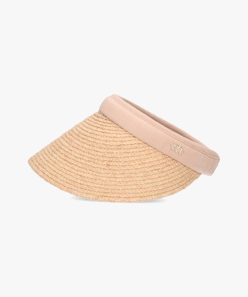 milsa（ミルサ）の「milsa Raffia VISOR / ミルサ（サンバイザー・レディース・ブラック/ベージュ/ベージュ×ブラック・FREE）」の9枚目の写真