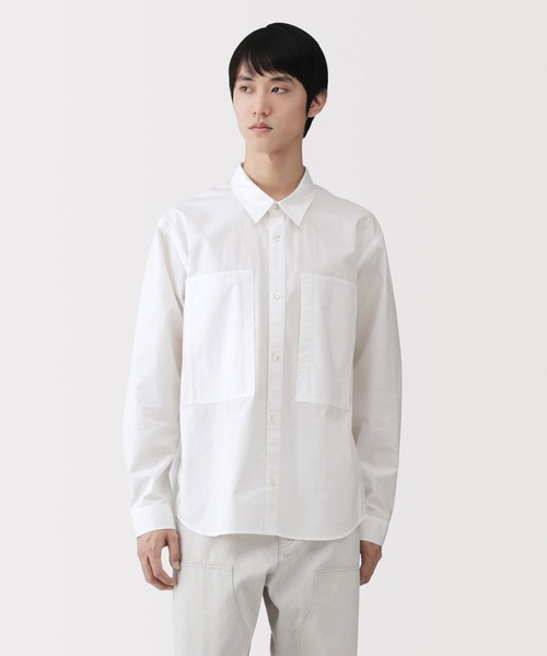 MUJI Labo(ムジラボ)の「〔MUJI Labo〕紳士 コットンワークシャツ(シャツ/ブラウス・メンズ・ブラック/オフホワイト/グレー・S/M/L/XL)」の2枚目の写真