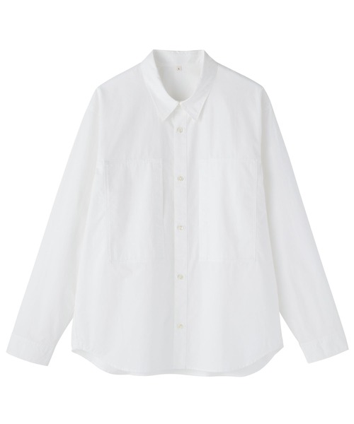 MUJI Labo(ムジラボ)の「〔MUJI Labo〕紳士 コットンワークシャツ(シャツ/ブラウス・メンズ・ブラック/オフホワイト/グレー・S/M/L/XL)」の5枚目の写真