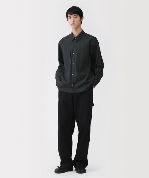MUJI Labo(ムジラボ)の「〔MUJI Labo〕紳士 コットンワークシャツ(シャツ/ブラウス・メンズ・ブラック/オフホワイト/グレー・S/M/L/XL)」の7枚目の写真