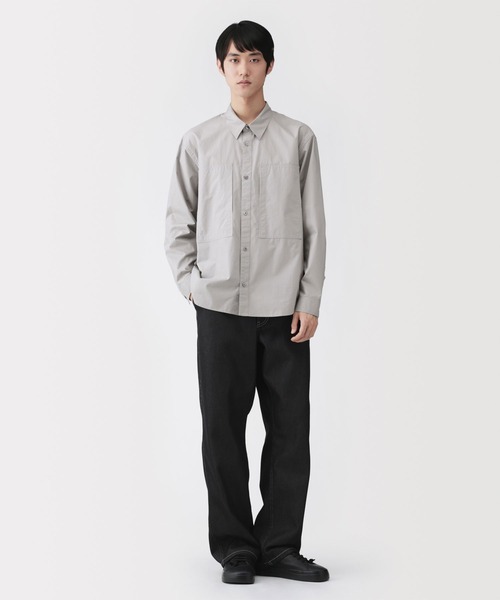 MUJI Labo(ムジラボ)の「〔MUJI Labo〕紳士 コットンワークシャツ(シャツ/ブラウス・メンズ・ブラック/オフホワイト/グレー・S/M/L/XL)」の10枚目の写真
