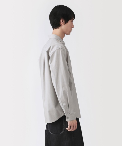 MUJI Labo(ムジラボ)の「〔MUJI Labo〕紳士 コットンワークシャツ(シャツ/ブラウス・メンズ・ブラック/オフホワイト/グレー・S/M/L/XL)」の11枚目の写真