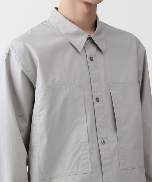 MUJI Labo(ムジラボ)の「〔MUJI Labo〕紳士 コットンワークシャツ(シャツ/ブラウス・メンズ・ブラック/オフホワイト/グレー・S/M/L/XL)」の13枚目の写真