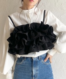 She's Closet | ボリューム フリル ビスチェ キャミソール / レイヤードトップス(キャミソール)