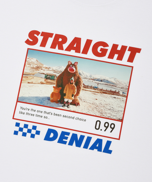 DYSFUNCT(ディスファンクト)の「STRAIGHT DENIAL T-SHIRT(WHITE)(Tシャツ/カットソー・メンズ・その他・SMALL/MEDIUM/LARGE)」の4枚目の写真