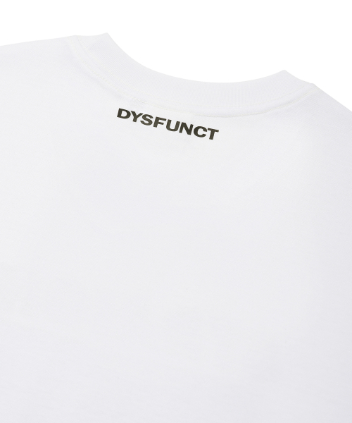 DYSFUNCT(ディスファンクト)の「STRAIGHT DENIAL T-SHIRT(WHITE)(Tシャツ/カットソー・メンズ・その他・SMALL/MEDIUM/LARGE)」の6枚目の写真