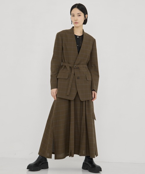 UJOH（ウジョー）の「【UJOH/ウジョー】別注 Draw Code Belt Skirt/ドローコードスカート（スカート・レディース・オリーブ・2/1）」の14枚目の写真