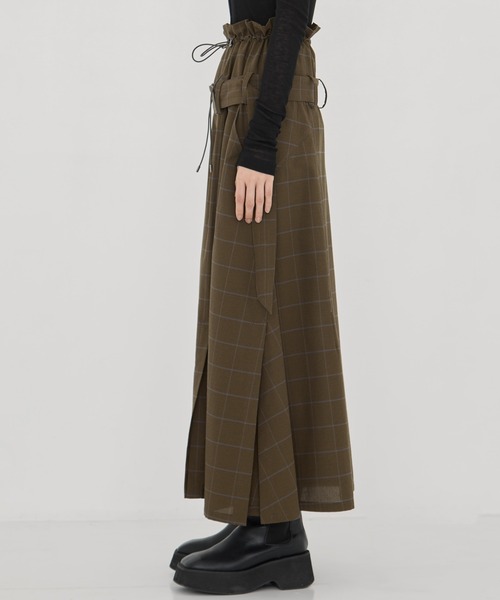 UJOH（ウジョー）の「【UJOH/ウジョー】別注 Draw Code Belt Skirt/ドローコードスカート（スカート・レディース・オリーブ・2/1）」の8枚目の写真