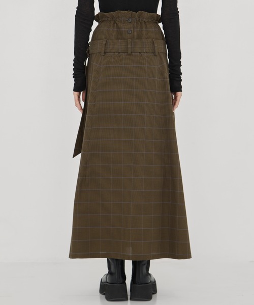 UJOH（ウジョー）の「【UJOH/ウジョー】別注 Draw Code Belt Skirt/ドローコードスカート（スカート・レディース・オリーブ・2/1）」の9枚目の写真