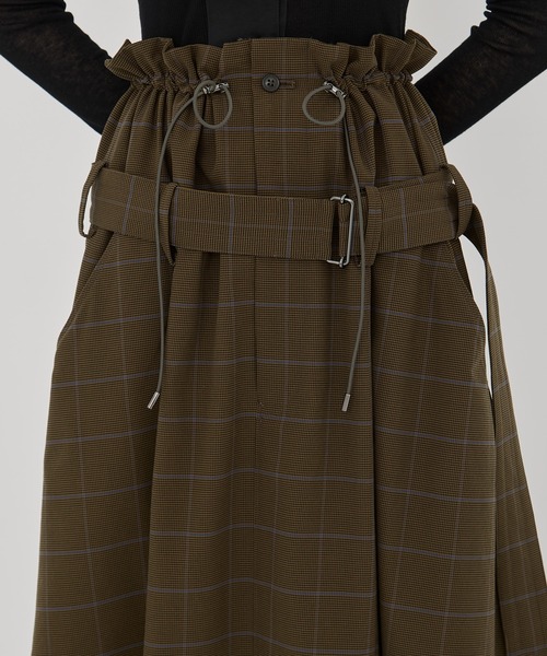 UJOH（ウジョー）の「【UJOH/ウジョー】別注 Draw Code Belt Skirt/ドローコードスカート（スカート・レディース・オリーブ・2/1）」の10枚目の写真