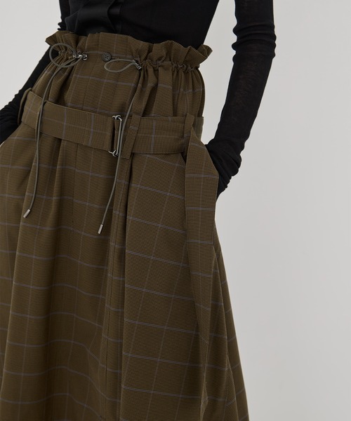 UJOH（ウジョー）の「【UJOH/ウジョー】別注 Draw Code Belt Skirt/ドローコードスカート（スカート・レディース・オリーブ・2/1）」の11枚目の写真