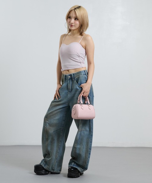 ANAP(アナップ)の「カップ付 リブキャミソール(キャミソール・レディース・ホワイト/ブラック/グレー/ピンク・F)」の16枚目の写真