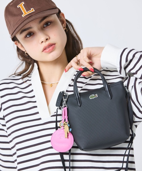 LACOSTE(ラコステ)の「ミラーチャームキーホルダー(キーホルダー・レディース・ピンク/オレンジ/ベージュ・FREE)」の8枚目の写真