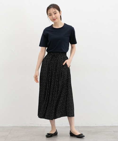 Honeys(ハニーズ)の「【UVカット】オーガニック半袖Tシャツ(Tシャツ/カットソー・レディース・ピンク/ネイビー/ベージュ/ミント/サックスブルー/ブラック/オフホワイト/ボルドー/モカ・L/LL/M/S)」の15枚目の写真