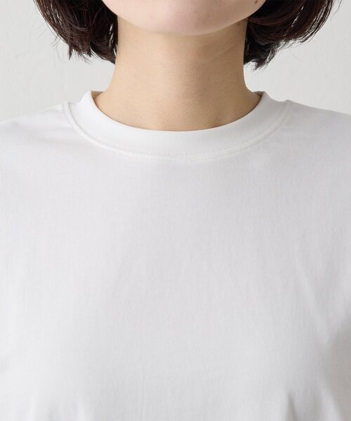 THE PAUSE(ザ ポーズ)の「【THE PAUSE】バックロゴロンTEE(Tシャツ/カットソー・レディース・チャコールグレー/オフホワイト・FREE)」の6枚目の写真