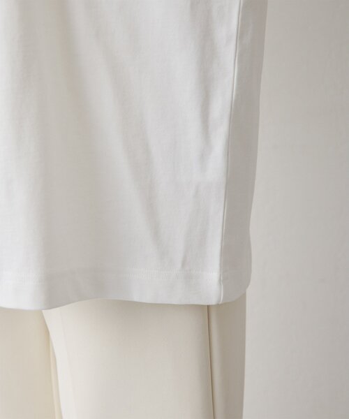 THE PAUSE(ザ ポーズ)の「【THE PAUSE】バックロゴロンTEE(Tシャツ/カットソー・レディース・チャコールグレー/オフホワイト・FREE)」の8枚目の写真