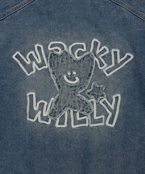 Wacky WiLLy(ワッキーウィリー)の「グラフィックデニムフードジャケットブルー(パーカー・レディース・その他・SMALL/MEDIUM/LARGE/X-LARGE)」の8枚目の写真