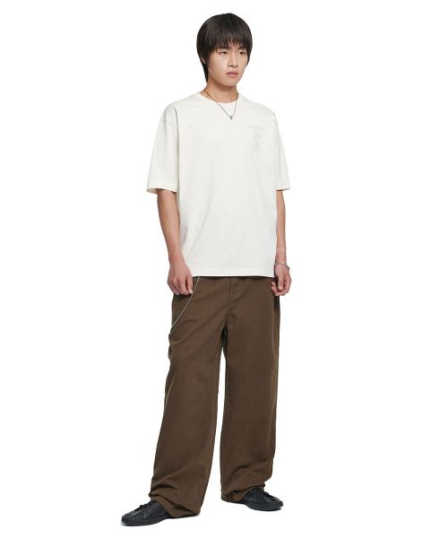 NOMANUAL(NOMANUAL)の「N.I T-SHIRT - CREAM(Tシャツ/カットソー・レディース・その他・LARGE/SMALL/MEDIUM/X-LARGE)」の3枚目の写真