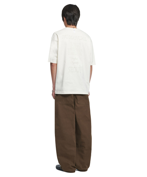 NOMANUAL(NOMANUAL)の「N.I T-SHIRT - CREAM(Tシャツ/カットソー・レディース・その他・LARGE/SMALL/MEDIUM/X-LARGE)」の4枚目の写真