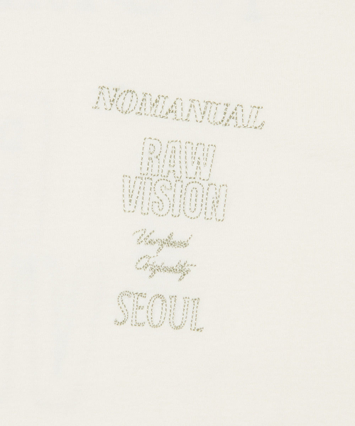 NOMANUAL(NOMANUAL)の「N.I T-SHIRT - CREAM(Tシャツ/カットソー・レディース・その他・LARGE/SMALL/MEDIUM/X-LARGE)」の5枚目の写真