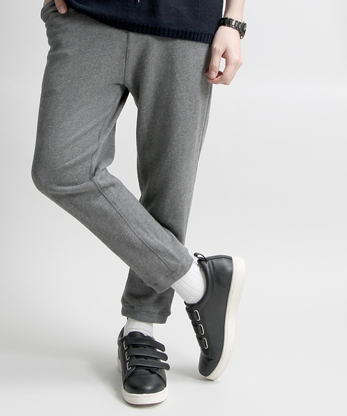 WEGO（ウィゴー）の「WEGO/リヨセル混裏毛スウェットパンツ（スウェットパンツ・メンズ・ネイビー/ブラック/杢グレー・MEDIUM/LARGE）」の2枚目の写真