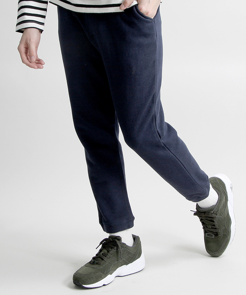 WEGO（ウィゴー）の「WEGO/リヨセル混裏毛スウェットパンツ（スウェットパンツ・メンズ・ネイビー/ブラック/杢グレー・MEDIUM/LARGE）」の3枚目の写真