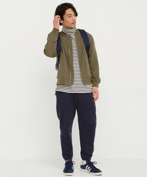 WEGO（ウィゴー）の「WEGO/リヨセル混裏毛スウェットパンツ（スウェットパンツ・メンズ・ネイビー/ブラック/杢グレー・MEDIUM/LARGE）」の18枚目の写真