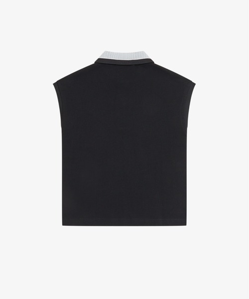 FRED PERRY(フレッドペリー)の「Mesh Collar Polo Shirt/メッシュカラーポロシャツ(ポロシャツ・レディース・ホワイト/ブラック・10)」の12枚目の写真