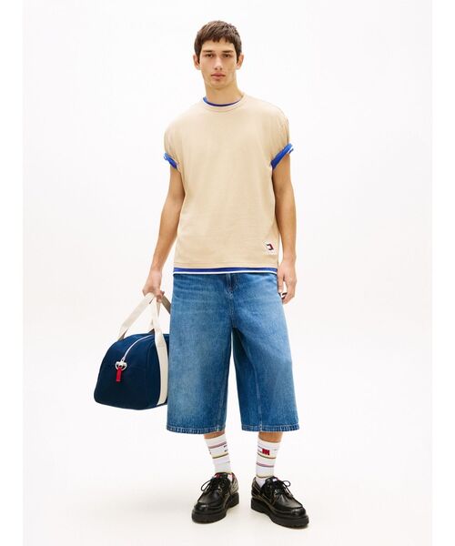 tommy jeans(トミー ジーンズ)の「ウェービングフラッグショートスリーブTシャツ(Tシャツ/カットソー・メンズ・マルチ/ベージュ・LARGE/SMALL/X-LARGE/MEDIUM/X-SMALL)」の3枚目の写真