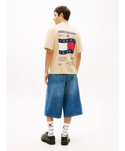 tommy jeans(トミー ジーンズ)の「ウェービングフラッグショートスリーブTシャツ(Tシャツ/カットソー・メンズ・マルチ/ベージュ・LARGE/SMALL/X-LARGE/MEDIUM/X-SMALL)」の4枚目の写真