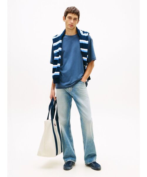 tommy jeans(トミー ジーンズ)の「ウェービングフラッグショートスリーブTシャツ(Tシャツ/カットソー・メンズ・マルチ/ベージュ・LARGE/SMALL/X-LARGE/MEDIUM/X-SMALL)」の8枚目の写真