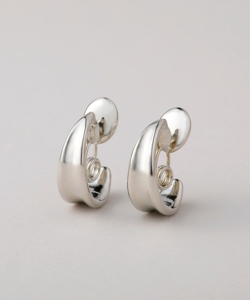 CALIN STANDARD(カリンスタンダード)の「◆金属アレルギー対応◆◆made in japan◆【痛くない】【落ちにくい】【ストレスフリーな着け心地】ソリッドライン グランループフィットイヤリング(イヤリング・レディース・シルバー/ゴールド・FREE)」の19枚目の写真