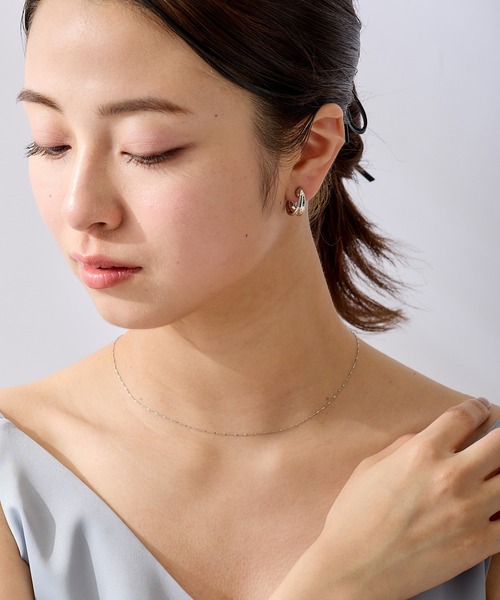 CALIN STANDARD(カリンスタンダード)の「◆金属アレルギー対応◆◆made in japan◆【痛くない】【落ちにくい】【ストレスフリーな着け心地】ソリッドライン グランループフィットイヤリング(イヤリング・レディース・シルバー/ゴールド・FREE)」の14枚目の写真
