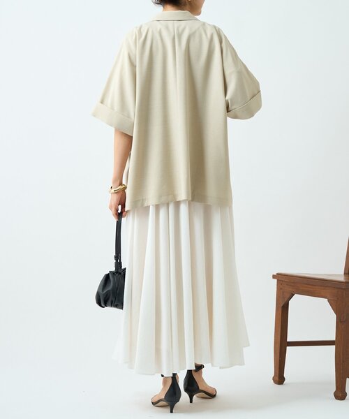 LIVETART（リヴェタート）の「リネン混フレアスカート《LIVETART》（スカート・レディース・ホワイト/ブラック・FREE）」の22枚目の写真